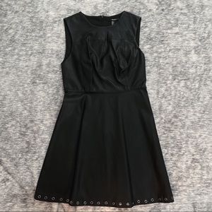 Faux leather dress